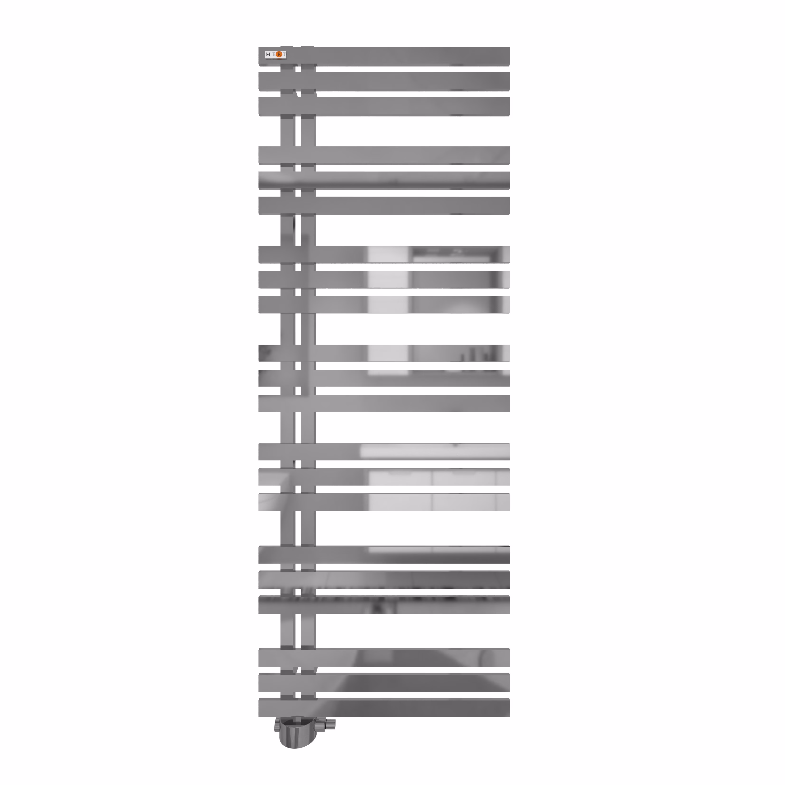 Radiateur de salle de bains Mert Design modèle Elen, chrome, 500x800 mm
