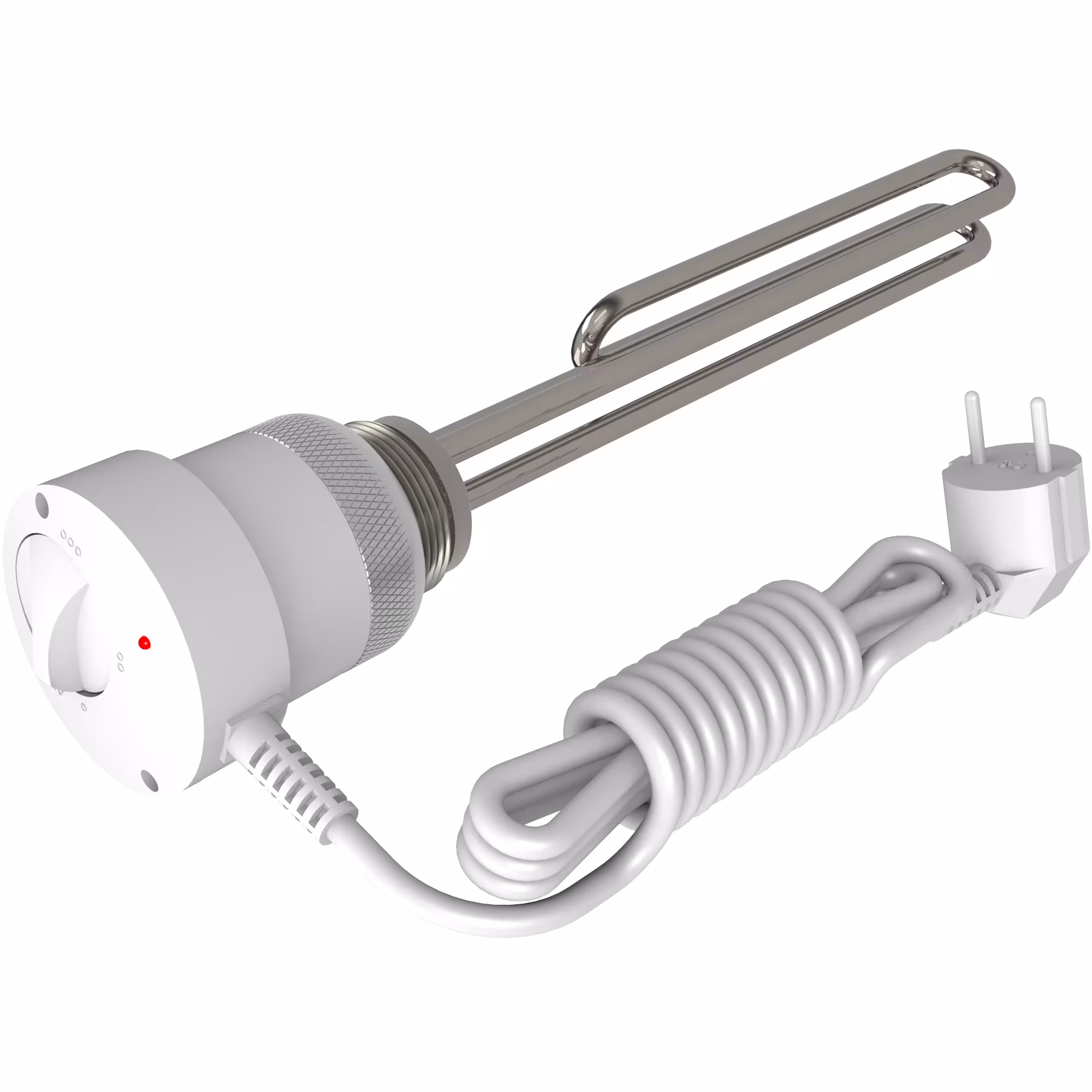 Cartuccia riscaldante WiP Elemento riscaldante da 1 1/2" 3000 Watt per accumulatori tampone e accumulatori smaltati per acqua calda con termostato di WIP Cartucce riscaldanti WIP 230 V da 1,5 a 3 kW, cartucce riscaldanti, cod. art. 60018760