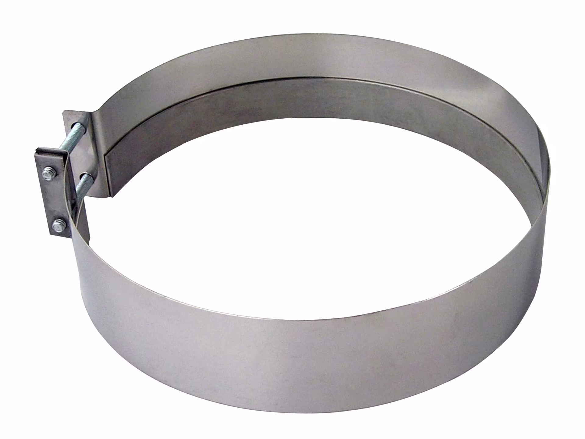 Morsetto di collegamento DW a doppia parete largo 46 mm D520 in acciaio inossidabile lucido della categoria sistema di scarico in acciaio inossidabile a doppia parete con l'articolo n. 671712