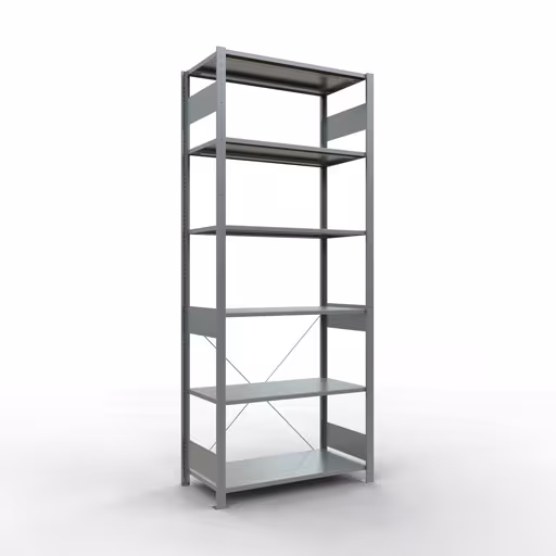 Figure n° 12 de l'article étagère de base, étagère système enfichable MULTIplus85, 2500 x 1000 x 500 mm, 6 étagères, galvanisée du groupe de produits système enfichable de la marque Schulte Lagertechnik