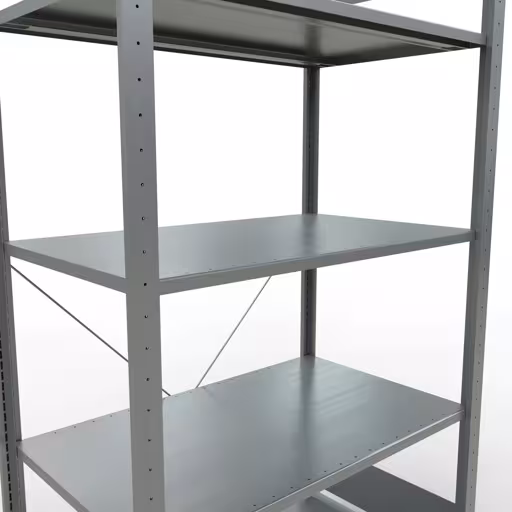 Immagine del prodotto n. 7 dell'articolo scaffale base, scaffale, sistema a innesto MULTIplus150, 2000 x 1000 x 600 mm (AxLxP), 5 ripiani, traversa, zincato - Expressline dalla gamma di prodotti del sistema a innesto della marca Schulte Lagertechnik