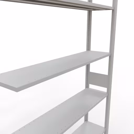 , système d'étagères enfichables MULTIplus150, 3000 x 1300 x 300 mm, 7 étagères, RAL 7035 gris clair de Schulte Lagertechnik de la catégorie des systèmes enfichables
