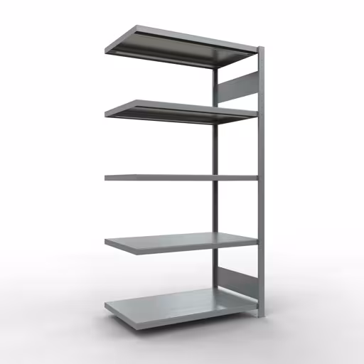 Figura n. 13 dell'articolo scaffale aggiuntivo, scaffale a scaffale, sistema a innesto MULTIplus250, 2000 x 1000 x 600 mm (AxLxP), 5 ripiani, barre longitudinali, zincato del gruppo di prodotti sistema a innesto della marca Schulte Lagertechnik