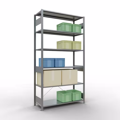 Immagine aggiuntiva dell'articolo sistema a innesto ripiano base 2500x1300x500 mm, tipo 150 kg, zincato dal ripiano base