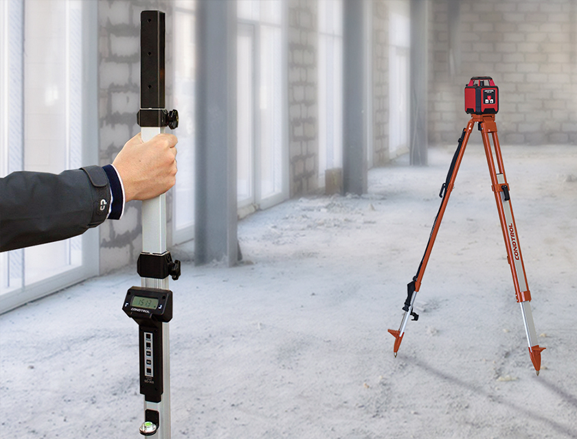 Ohne Text 847654 Digitale Messlatte Digi Staff mit LCD und Speiche