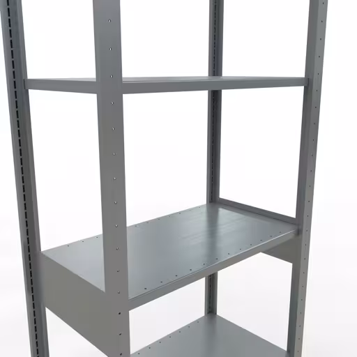 Étagère de base, étagère à étagères, système enfichable MULTIplus150, 2500 x 750 x 400 mm, 6 étagères, galvanisées de Schulte Lagertechnik avec le numéro d'article. 12741-75-LR