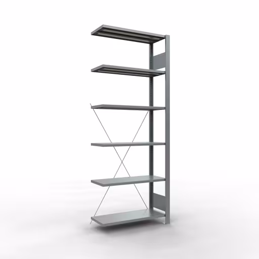 Figura n. 12 dell'articolo scaffali componibili, scaffali per ufficio, sistema a innesto MULTIplus85, 2000 x 750 x 300 mm, 6 ripiani, zincati, del gruppo di prodotti scaffali per ufficio della marca Schulte Lagertechnik
