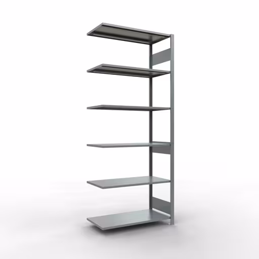 Scaffali componibili, scaffali, sistema a innesto MULTIplus150, 2500 x 1000 x 500 mm (AxLxP), 6 ripiani, barre longitudinali, zincato della marca Schulte Lagertechnik della gamma dei sistemi a innesto