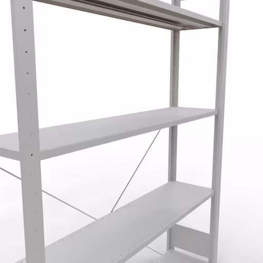 Scaffale base con sistema a innesto 2000x1300x300 mm, tipo 150 kg, grigio chiaro della marca Schulte Lagertechnik dalla gamma di prodotti Sistema a innesto