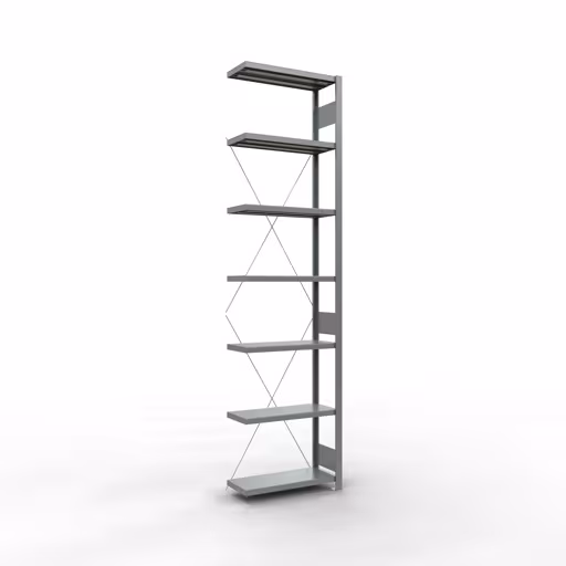 , Système de rayonnage à étagères MULTIplus250, 3000 x 750 x 300 mm, 7 étagères, galvanisé de Schulte Lagertechnik avec le réf. 12937-75