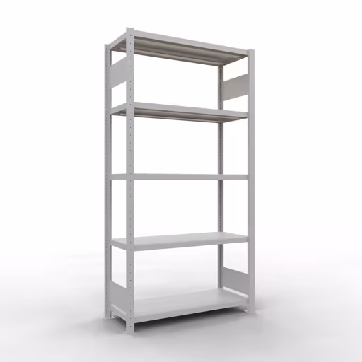 Figure n° 12 de l'article étagère de base, système d'étagères enfichables MULTIplus330, 2000 x 1000 x 400 mm, 5 étagères, gris clair RAL 7035 du groupe de produits système enfichable de Schulte Lagertechnik