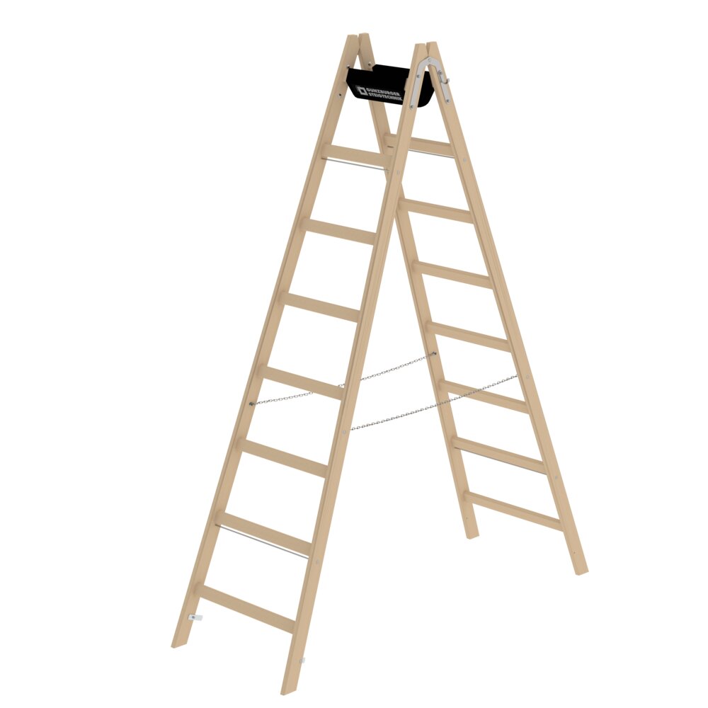 Scaletta a pioli in legno Munk, 2x8 pioli, di Günzburger Steigtechnik Scala a pioli in legno Munk della categoria scale a pioli, numero articolo 033216