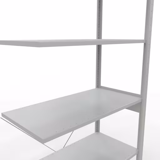 Figura n. 13 dell'articolo scaffale aggiuntivo, scaffale, sistema a innesto MULTIplus85, 2500 x 1000 x 500 mm (AxLxP), 6 ripiani, traversa, RAL 7035 grigio chiaro del gruppo di prodotti sistema a innesto della marca Schulte Lagertechnik
