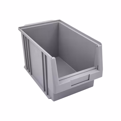 Contenitore aperto, PxLxA 345x213x200 mm, grigio, polipropilene della marca Schulte Lagertechnik dal programma scaffali