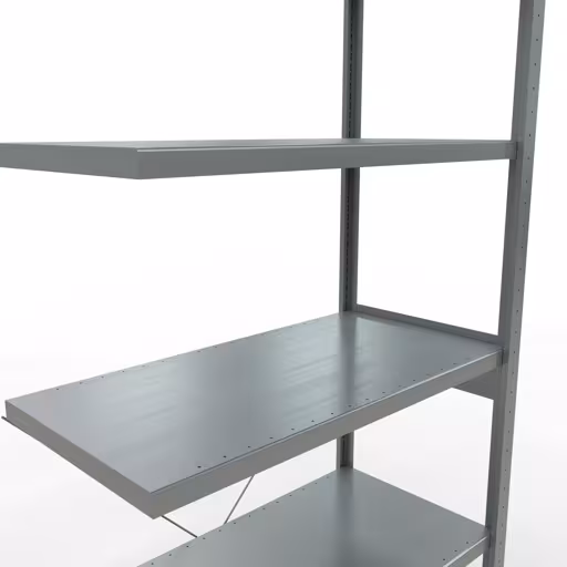 Rayonnage supplémentaire, rayonnage à étagères, système enfichable MULTIplus250, 2500 x 1000 x 500 mm, 6 étagères, galvanisé de la marque Schulte Lagertechnik de la gamme de produits du système enfichable