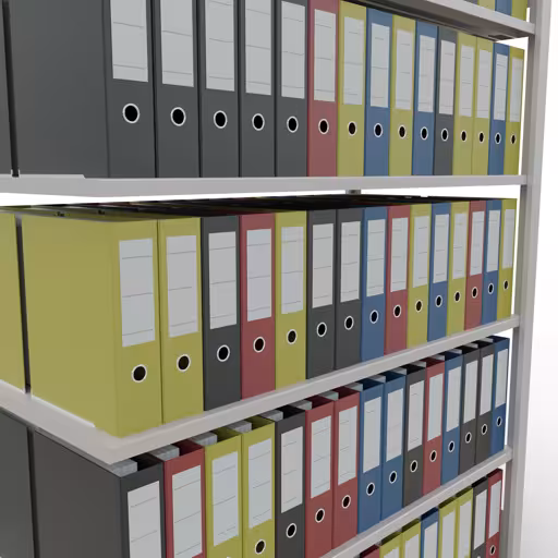 Image supplémentaire de l'article Étagère complémentaire, étagère de bureau, système enfichable MULTIplus150, 2000 x 1300 x 600 mm (HxLxP), 6 tablettes, , , gris clair en système enfichable