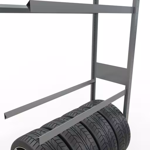 Figure n° 10 de l'article, rayonnage pour roues/pneus, 3500 x 1000 x 400 mm, galvanisé, 5 niveaux de stockage avec une charge de compartiment de 150 kg par niveau du groupe de produits rayonnages à étagères de Schulte Lagertechnik