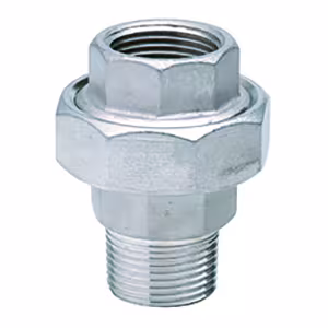 Atusa raccordo a vite piatto interno ed esterno in acciaio inox n. 331 1/4 pollici di Atusa Atusa raccordo a vite piatto in acciaio inox filettatura interna/filettatura esterna n. 331, raccordi filettati in acciaio inox, articolo n. I3316001