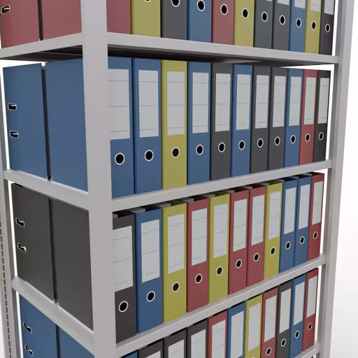 Image supplémentaire de l'article Étagère Basic, étagère de bureau, système enfichable MULTIplus150, 2300 x 1000 x 600 mm (HxLxP), 7 tablettes, , , gris clair en système enfichable