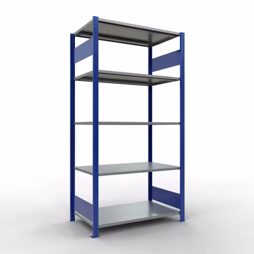Figure n° 15 de l'article étagère de base, système d'étagères enfichables MULTIplus85, 2000 x 1000 x 600 mm, 5 étagères, RAL 5010 bleu gentiane du groupe de produits système enfichable de la marque Schulte Lagertechnik