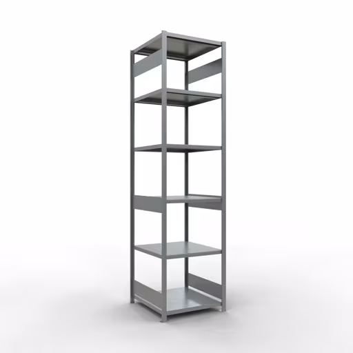 Figura n. 13 dell'articolo scaffale base, scaffale, sistema a innesto MULTIplus250, 3000 x 750 x 800 mm (AxLxP), 7 ripiani, barre longitudinali, zincato del gruppo di prodotti sistema a innesto della marca Schulte Lagertechnik