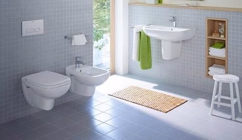 Detailbild 4043042 Ensemble de WC suspendu Duravit D-Code, rimless, chasse d'eau basse, blanc, siège WC avec abaissement automatique inclus
