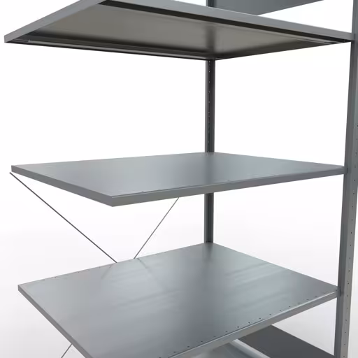 Image du produit n° 11 de l'article Rayonnage complémentaire, rayonnage à étagères, système enfichable MULTIplus150, 2000 x 1000 x 800 mm (HxLxP), 5 étagères, traverse, galvanisé Figure n° 11 de l'article étagère complémentaire, étagère à étagères, système enfichable MULTIplus150, 2000 x 1000 x 800 mm, 5 étagères, galvanisé du groupe de produits système enfichable de la marque Schulte Lagertechnik