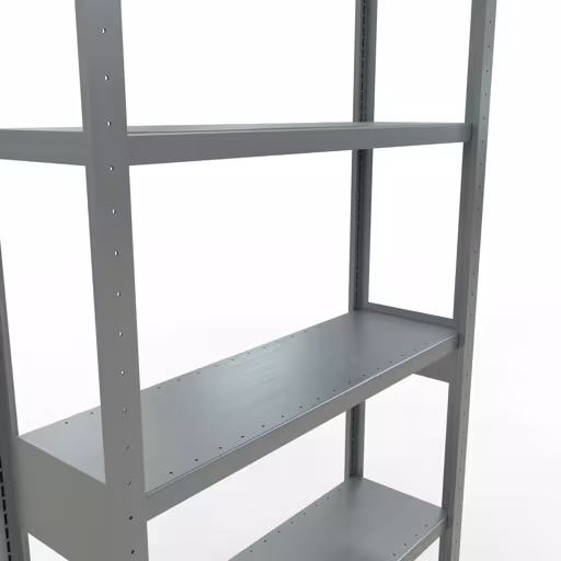 Scaffale base, scaffale, sistema a innesto MULTIplus250, 2500 x 1000 x 300 mm (AxLxP), 6 ripiani, barre longitudinali, zincato con l'articolo n. 12931-LR Scaffale base, scaffale, sistema a innesto MULTIplus250, 2500 x 1000 x 300 mm (AxLxP), 6 ripiani, barre longitudinali, zincato di Schulte Lagertechnik della categoria Sistema a innesto
