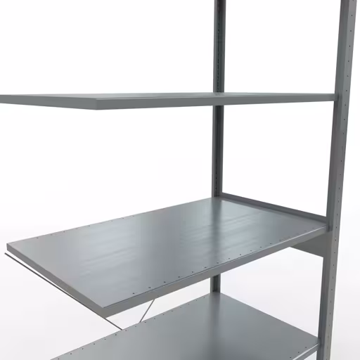 Rayonnage supplémentaire, étagère, système enfichable MULTIplus150, 2500 x 1000 x 600 mm, 6 étagères, traverse, galvanisé de Schulte Lagertechnik de la catégorie des systèmes enfichables