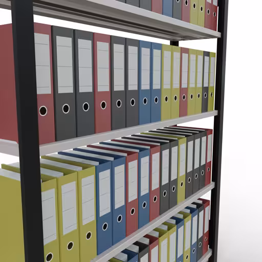 Produktbild Nr 12 des Artikels Grundregal, Büro-Fachbodenregal Stecksystem MULTIplus85, 1800 x 1300 x 300 mm (HxBxT), 5 Fachböden, Kreuzstrebe, ohne Anschlagleiste, schwarz/lichtgrau Abbildung Nr 12 des Artikels Grundregal, Büro-Fachbodenregal Stecksystem MULTIplus85, 1800 x 1300 x 300 mm (HxBxT), 5 Fachböden, Kreuzstrebe, ohne Anschlagleiste, schwarz/lichtgrau aus der Produktgruppe Büroregale von der Marke Schulte Lagertechnik