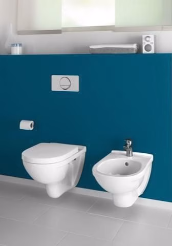 VILLEROY &amp; BOCH Combi-Pack O.novo 5660HR 360x560mm Ovale Blanc Alpin