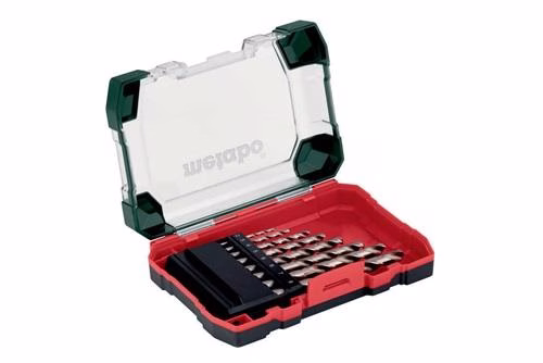Coffret de 8 forets DIN 338 HSS-G, diamètres 2 à 8, en acier rapide, METABO, de la catégorie « Autres forets et coffrets de forets », référence 8002379014