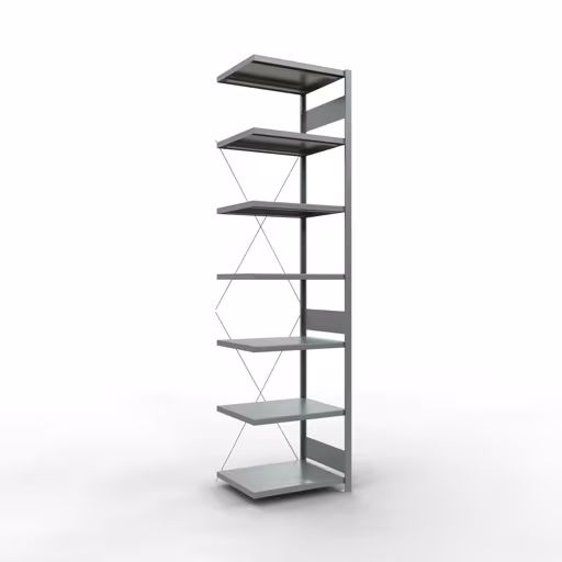 Figure n° 13 de l'article, système d'étagères MULTIplus250, système enfichable, 3000 x 750 x 600 mm, 7 étagères, galvanisé du groupe de produits système enfichable de Schulte Lagertechnik