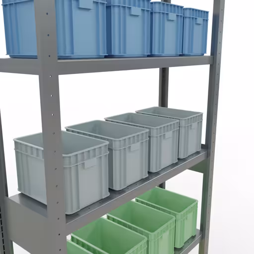 Figure n° 14 de l'article étagère de base, système d'étagères enfichables MULTIplus330, 2500 x 1000 x 300 mm, 6 étagères, galvanisées du groupe de produits système enfichable de Schulte Lagertechnik