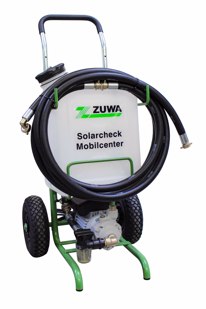 Centrale mobile Solarcheck KOMPAKT P 90, 230 V avec le GTIN 4251280727347 Centre mobile Solarcheck KOMPAKT P 90, 230 V de ZUWA avec réf. 134060-V11