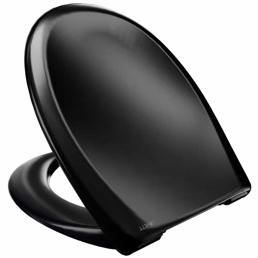 Figure n° 6 de l'article abattant WC C770 ovale noir avec mécanisme soft-close du groupe de produits céramiques de salle de bain de la marque LUVETT