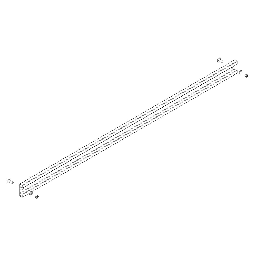 Diagonale Munk pour escaliers à plateforme avec kit de montage de Günzburger Steigtechnik Contreventement diagonal Munk pour escaliers à plateforme, kit de montage inclus, catégorie « Escaliers à plateforme », référence 800003