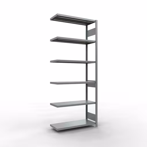 Figura n. 10 dell'articolo scaffale aggiuntivo, scaffale a scaffale, sistema a innesto MULTIplus250, 2500 x 1000 x 400 mm (AxLxP), 6 ripiani, barre longitudinali, zincato del gruppo di prodotti sistema a innesto della marca Schulte Lagertechnik