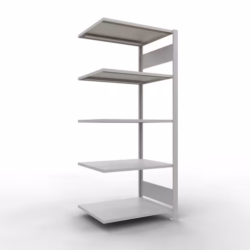 Figura n. 11 dell'articolo scaffali componibili, scaffali per ufficio, sistema a innesto MULTIplus150, 1800 x 750 x 600 mm, 5 ripiani, grigio chiaro del gruppo di prodotti scaffali per ufficio della marca Schulte Lagertechnik