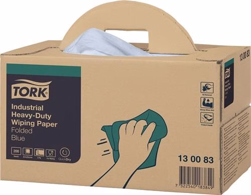 Putztuch TORK 130083 Länge circa 324 mmxBreite circa 385mm blau 3-lagig,geprägt TORK aus der Kategorie Putz- und Wischtücher Handtücher Handtuchrollen mit der Teilenummer 9000469170