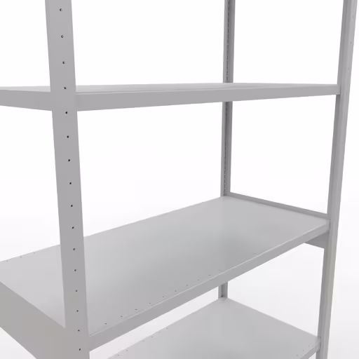 Figure n° 14 de l'article étagère de base, étagère, système enfichable MULTIplus250, 3000 x 1300 x 600 mm, 7 étagères, gris clair RAL 7035 du groupe de produits système enfichable de Schulte Lagertechnik