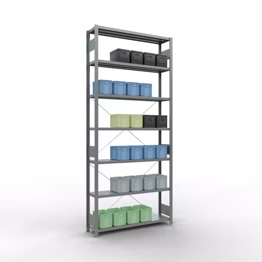 Figura n. 15 dell'articolo sistema a innesto ripiano base 3000x1300x300 mm, tipo 250 kg, zincato del gruppo di prodotti sistema a innesto della marca Schulte Lagertechnik