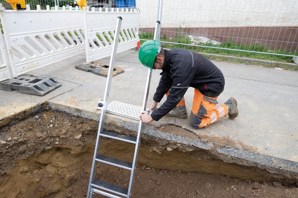 Munk Stufen-Baugrubenleiter 4 Stufen