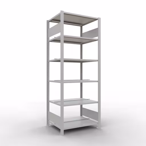 Figura n. 9 dell'articolo scaffale base, scaffale per ufficio, sistema a innesto MULTIplus150, 2000 x 750 x 600 mm, 6 ripiani, , , grigio chiaro del gruppo di prodotti scaffali per ufficio della marca Schulte Lagertechnik