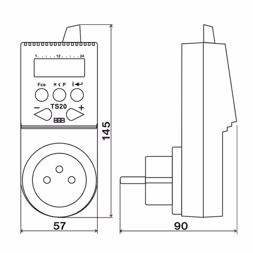 Figure n°9 de l'article Prise Thermoswitch TS20 du groupe de produits Radiateur de la marque Elektrobock