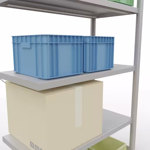 Immagine aggiuntiva dell'articolo Ripiano aggiuntivo, ripiano per ripiano, sistema a innesto MULTIplus330, 2000 x 1000 x 500 mm (AxLxP), 5 ripiani, traversa, RAL 7035 grigio chiaro da ripiano aggiuntivo