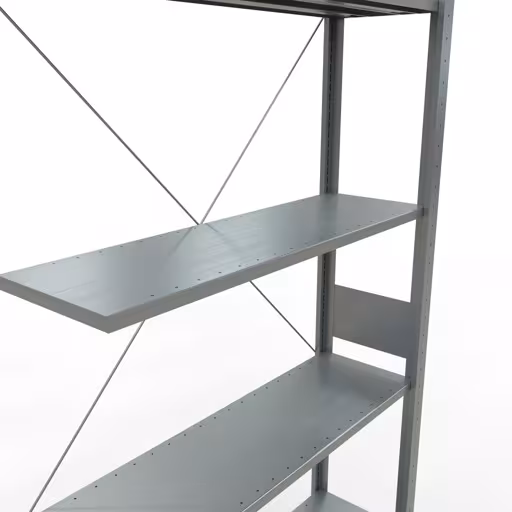 Rayonnage supplémentaire, étagère, système enfichable MULTIplus150, 3000 x 1000 x 300 mm, 7 étagères, traverse, galvanisé de Schulte Lagertechnik de la catégorie système enfichable