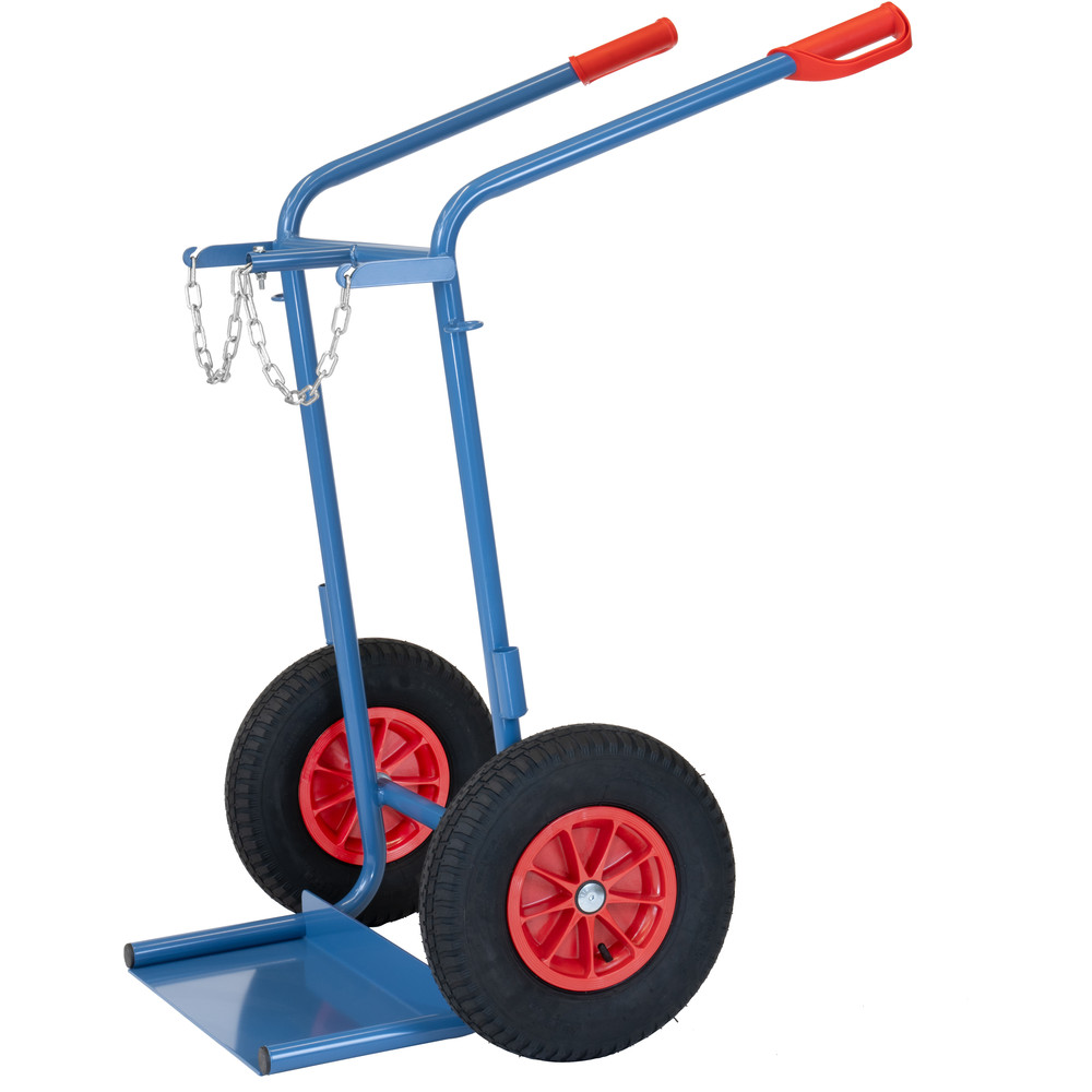 Anwendungsbild 3829327 Diable pour bouteilles en acier 52229L Roues gonflables