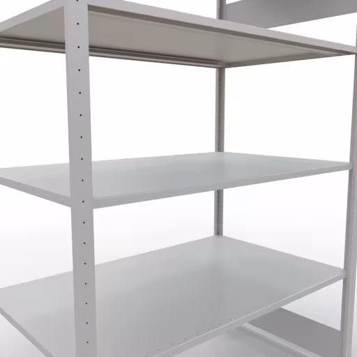 Étagère de base, étagère, système enfichable MULTIplus150, 2000 x 1300 x 800 mm, 5 étagères, RAL 7035 gris clair de Schulte Lagertechnik de la catégorie système enfichable