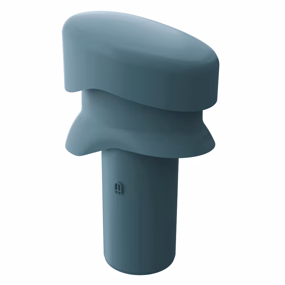 Tuyau de ventilation Vendut court DN 110 gris foncé, avec protection contre la pluie de Klöber Tuyau d'aération Vendut court DN 110 avec capuchon anti-intempéries, grille ondulée, passages de toit raides, réf. KE8026-3-0400